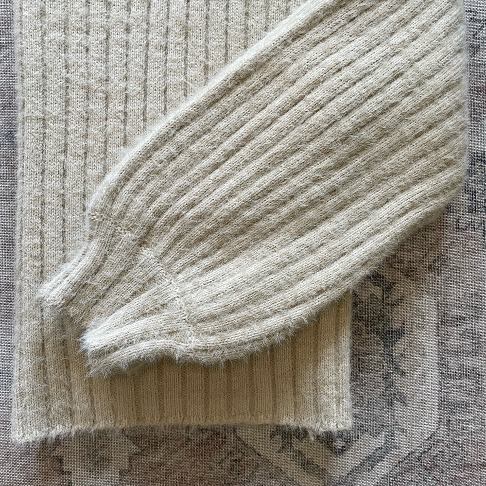 Lovers + Friends Beige Ribbed Lovely Sweater - Picture 7 of 7